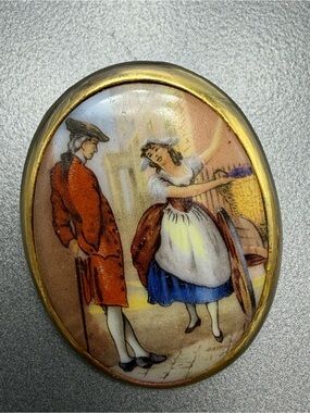 The Proposition Vintage Porcelain Brooch